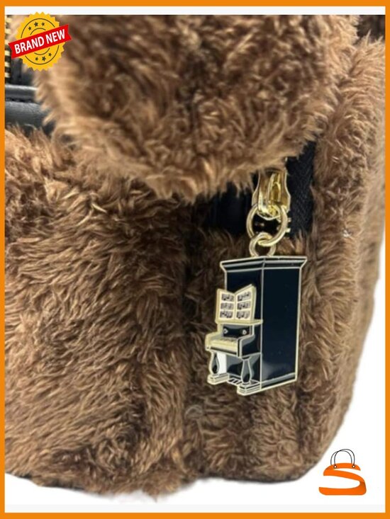 Mini Faux Fur Muppets Character Backpack Cosplay Shoulder Bag Tote